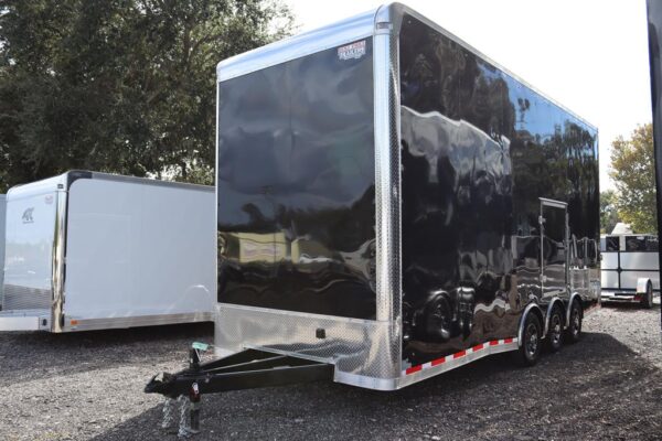 24ft Flat Front Car Hauler Stacker Trailer From