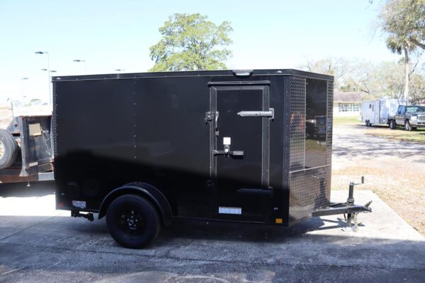 5x10 V Nose Cargo Trailer with Black Out Package