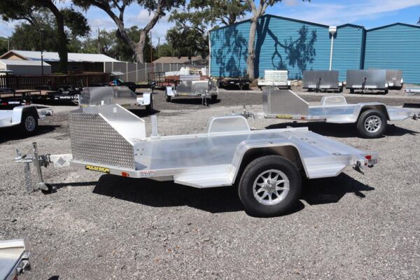 6.5x11.5 Aluminum Motorcycle Trailer with Swivel Jack