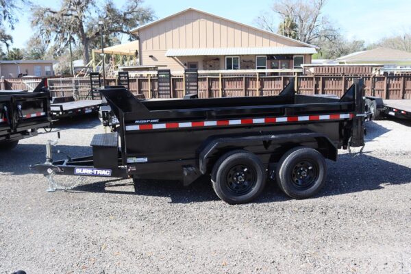 6x10 Low Profile Dump Trailer with a Polymer Finish