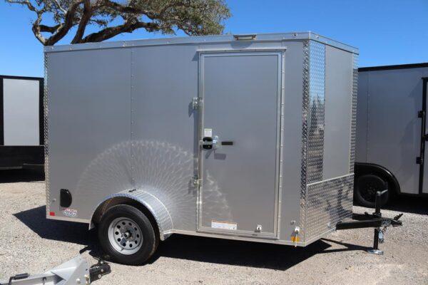 6x10 V Nose Cargo Trailer with a Galvalume Roof