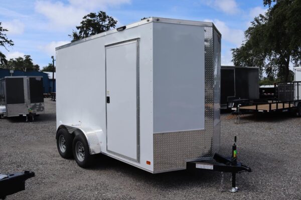 6x12 V Nose Cargo Trailer with a Screwless Exterior