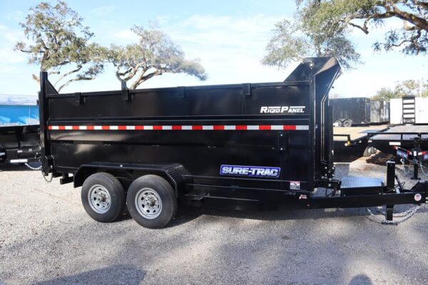 7(82")x14 Low Profile Dump Trailer with 4ft Sides