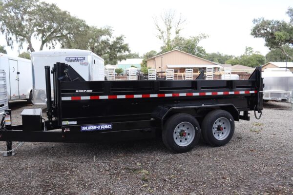 7(82")x14 Low Profile Dump Trailer with Tarp