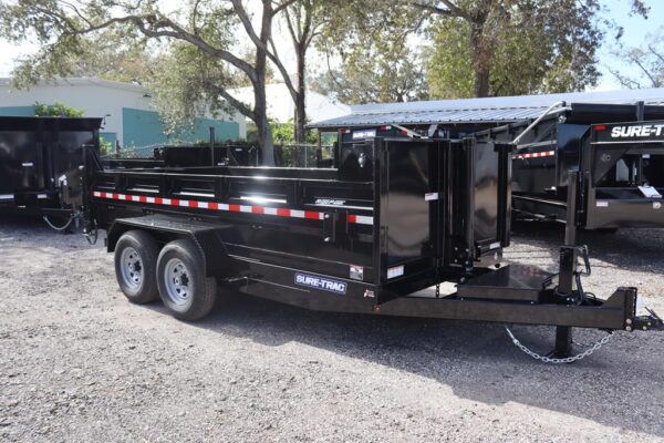 7(82")x14 Low Profile Dump Trailer with Telescopic Lift