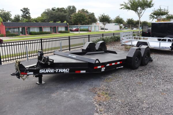 7x14 Drop Deck Equipment Trailer with Powered Tilt