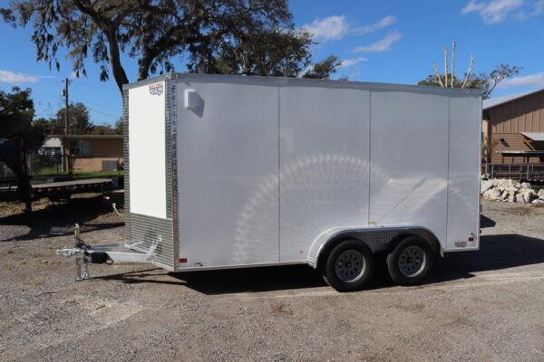 7x14 V Nose Cargo Trailer with Aluminum Frame