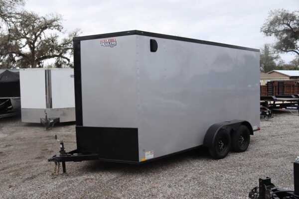 7x14 V Nose Cargo Trailer with Blackout Package