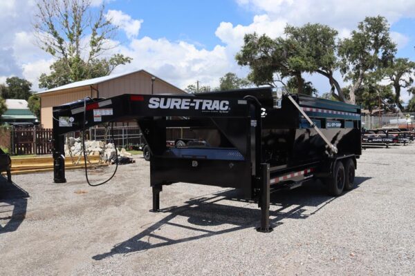 7x16 Roll Off Gooseneck Dump Trailer Carrier