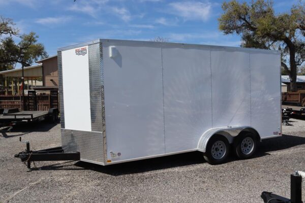 7x16 V Nose Cargo Trailer with 6 D Rings