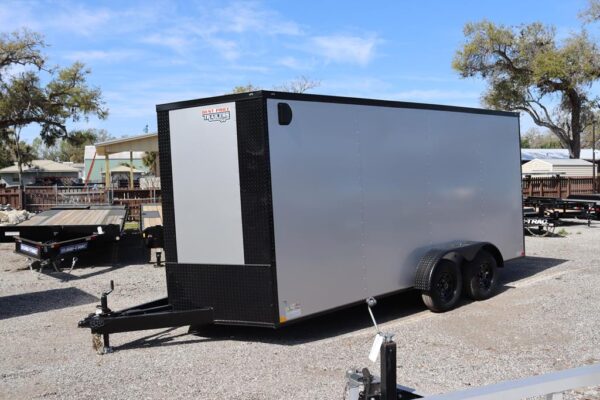 7x16 V Nose Cargo Trailer with Galvalume Roof
