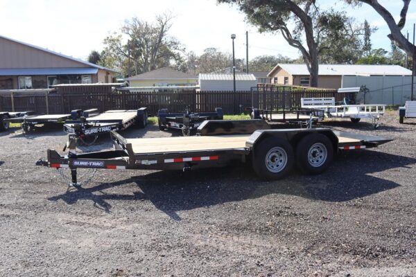 7x18 Tilt Bed Equipment Trailer with a Removable Fender