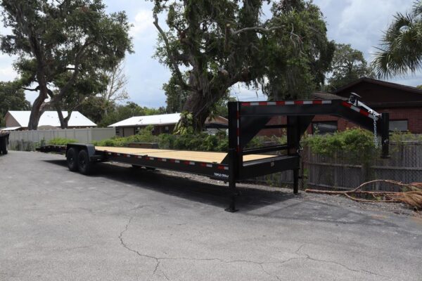 7x34 Gooseneck Two Car Hauler Trailer