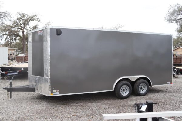 8.5x18 V Nose Car Hauler Trailer with Electric Brakes