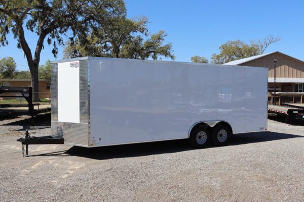 8.5x22 V Nose Car Hauler Trailer with .080 Polycore