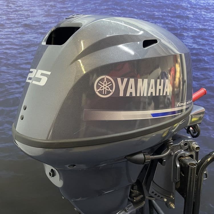 Used 2019 Yamaha 25HP 4-Stroke Outboard Motor – Short Shaft, Tiller Steering