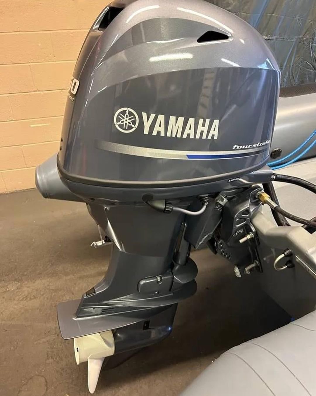 Used 2022 Yamaha 50HP 4-Stroke Outboard Motor – 20" Long Shaft, Remote Steering