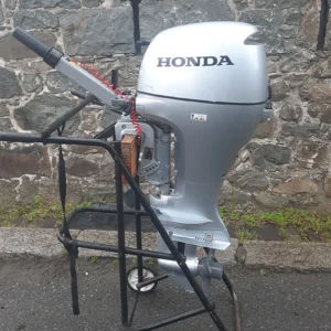 Used 10HP Honda 4-Stroke Outboard Motor – Short Shaft, Pull Start, Tiller Control