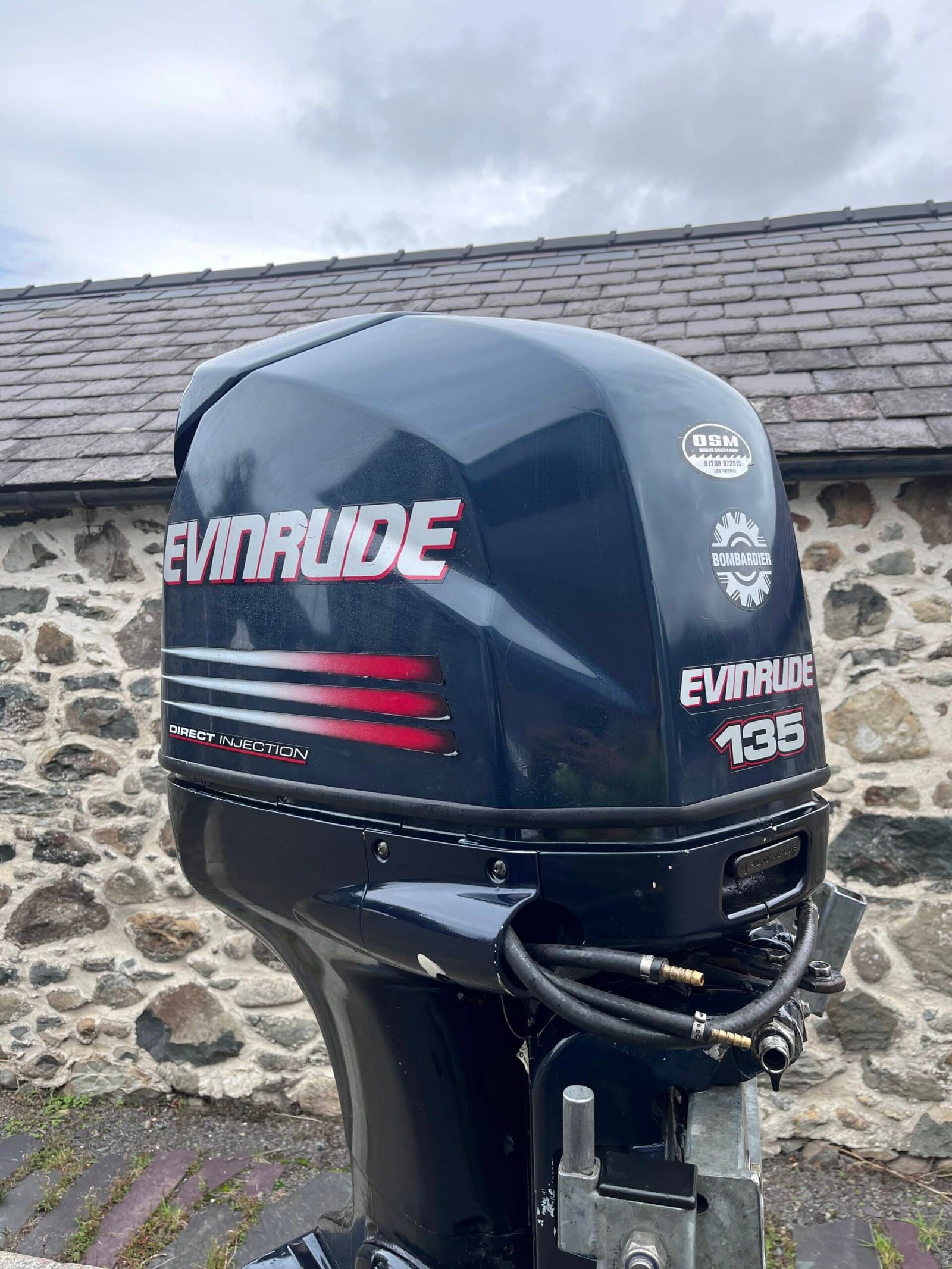 Used 135HP Evinrude Long Shaft Outboard Motor – Electric Start, Remote Control