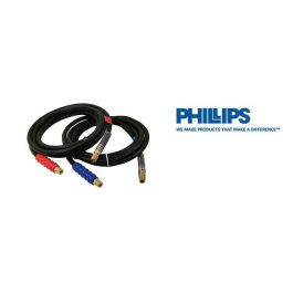 1-Pair of 20' Rubber Air Hoses with Red and Blue Grips #11-8120