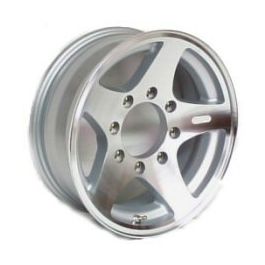 16-Inch Aluminum Trailer Wheel with 8 on 6.5 Lug Pattern - Model #466865