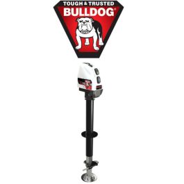 BULLDOG 4K Bolt-On A-Frame Power Trailer Jack, White Model #500200