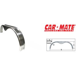 CAR MATE 69-3/4" Long Smooth Aluminum Tandem Teardrop Fender #A8513