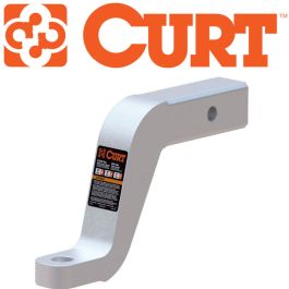 CURT 2-Inch Aluminum Square Trailer Hitch Ball Mount with 6-Inch Drop, Model #45362