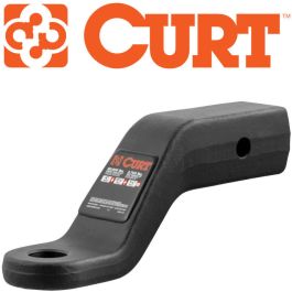 CURT 20K Heavy-Duty 2-1/2" Square Trailer Hitch Ball Mount with 4" Drop, Model #45458