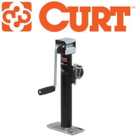 CURT 5,000 lb Side Wind Tube Mount Weld-On Trailer Jack #28354