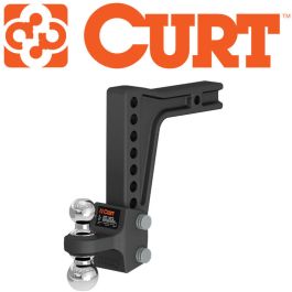 CURT Heavy-Duty Adjustable 2" and 2-5/16" Dual-Ball Hitch Mount, 15K #45936