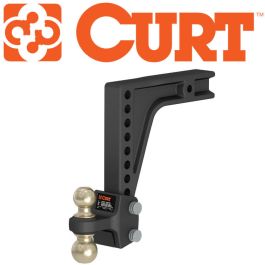 CURT Heavy-Duty Adjustable Dual-Ball Mount (2" & 2-5/16"), 20K Capacity #45939