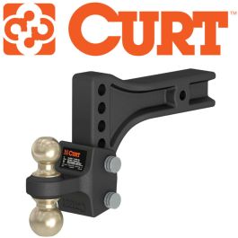 CURT Heavy-Duty Adjustable Dual-Ball Mount for 2" and 2-5/16", 20,000 lbs Capacity #45937