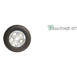 ECO-TRAIL ST205/75D-14 Tire with Aluminum Split Spoke Rim, Load Range C
