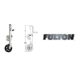 FULTON 1,500 lb. Heavy-Duty Swivel Mount Trailer Tongue Jack with Big Wheel #XP150101
