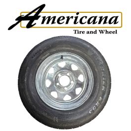 LOADSTAR ST205/75R-14 Radial Tire with Galvanized Rim, Load Range D