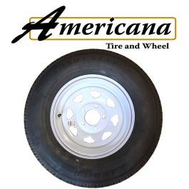 LOADSTAR ST205/75R-14 Radial Tire with Painted Rim, Load Range C