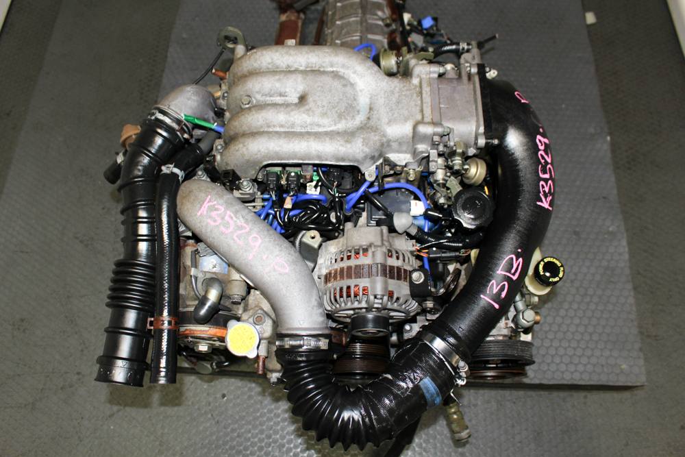 RX-7 FD3S 13B-TT Engine and 5-Speed RWD Transmission JDM Mazda RX-7 FD3S 1.3L twin-turbo 13B rotary engine
