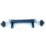 Spreuer & Sons 2,500 lb Torsion Axle - 22.5" Frame / 38" Hub Face - 27° Start Angle